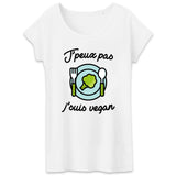 T-Shirt Femme J'peux pas j'suis vegan 