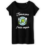 T-Shirt Femme J'peux pas j'suis vegan 