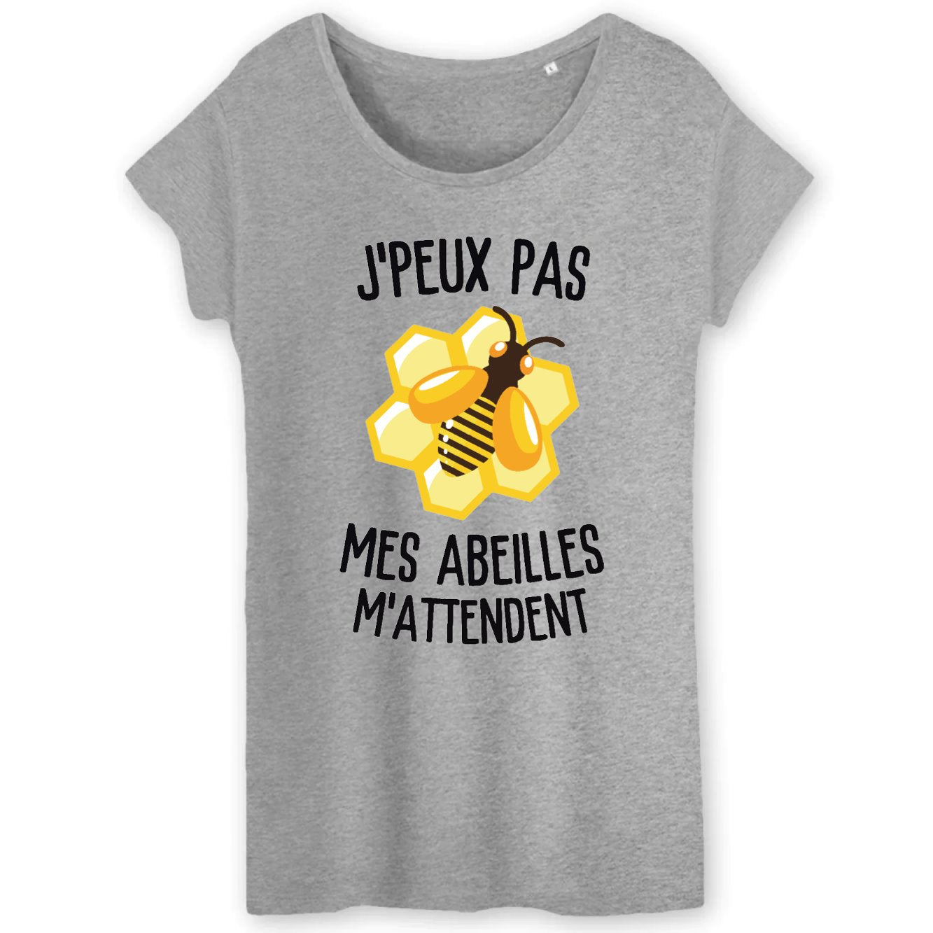 T-Shirt Femme J'peux pas mes abeilles m'attendent 