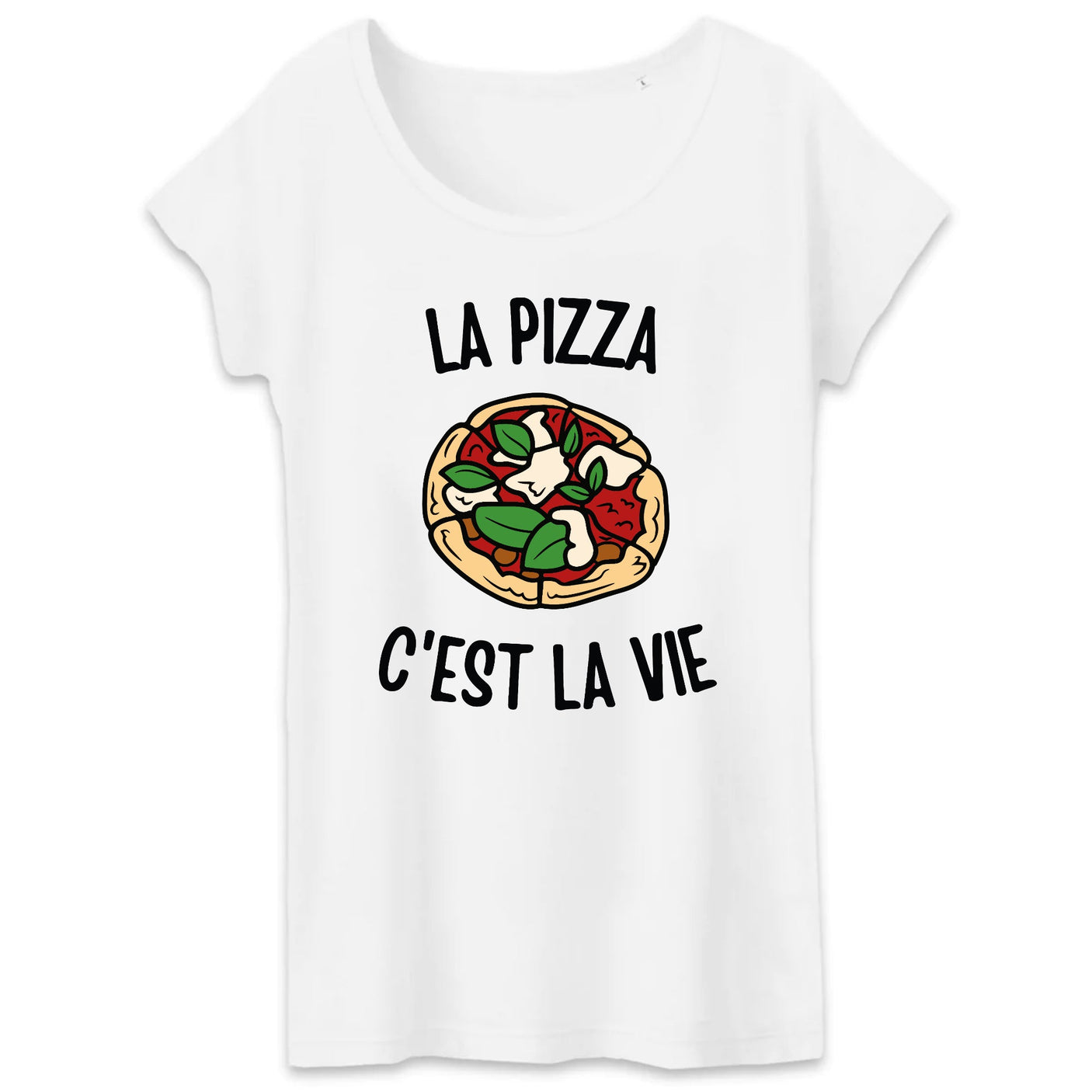 T-Shirt Femme La pizza c'est la vie 