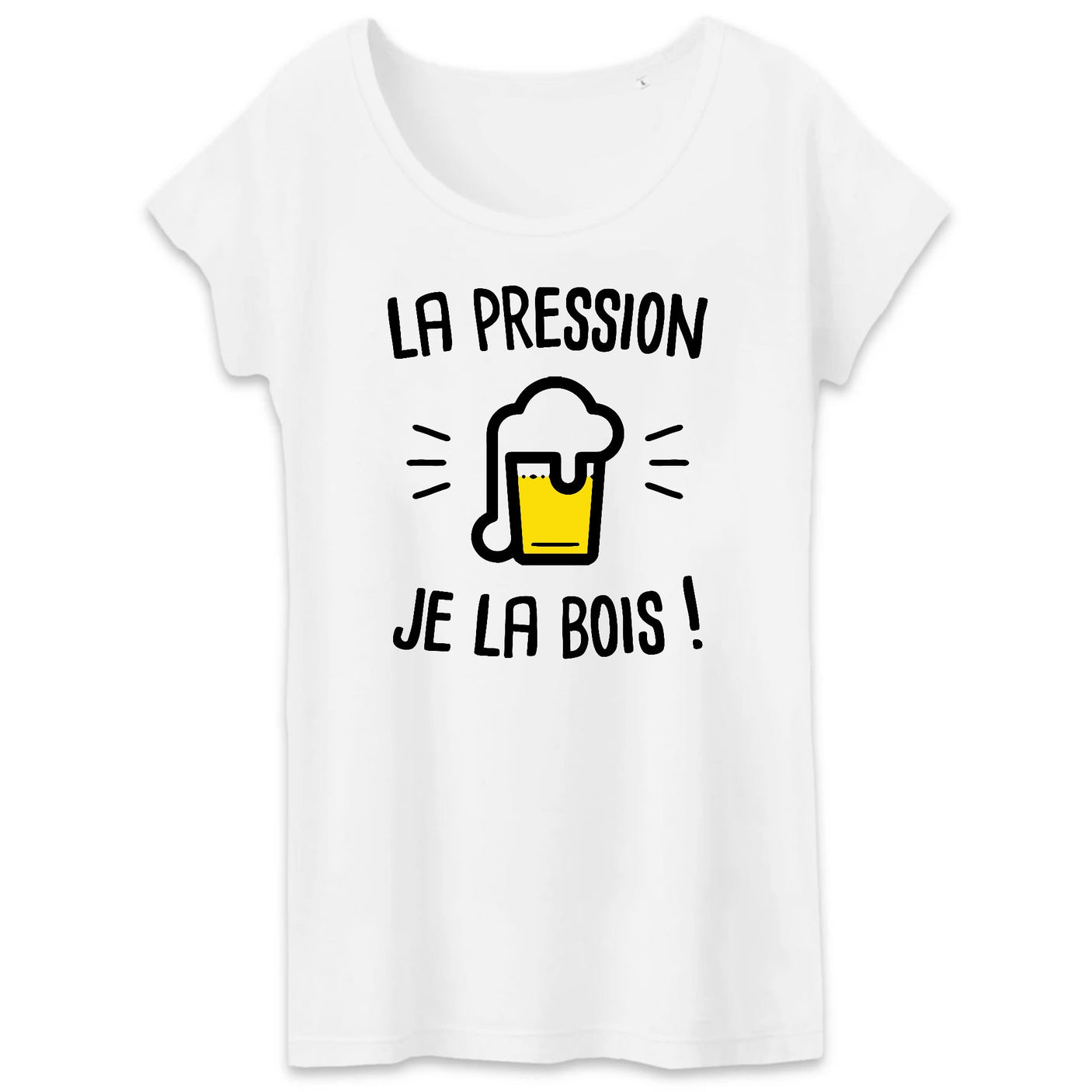 T-Shirt Femme La pression je la bois 