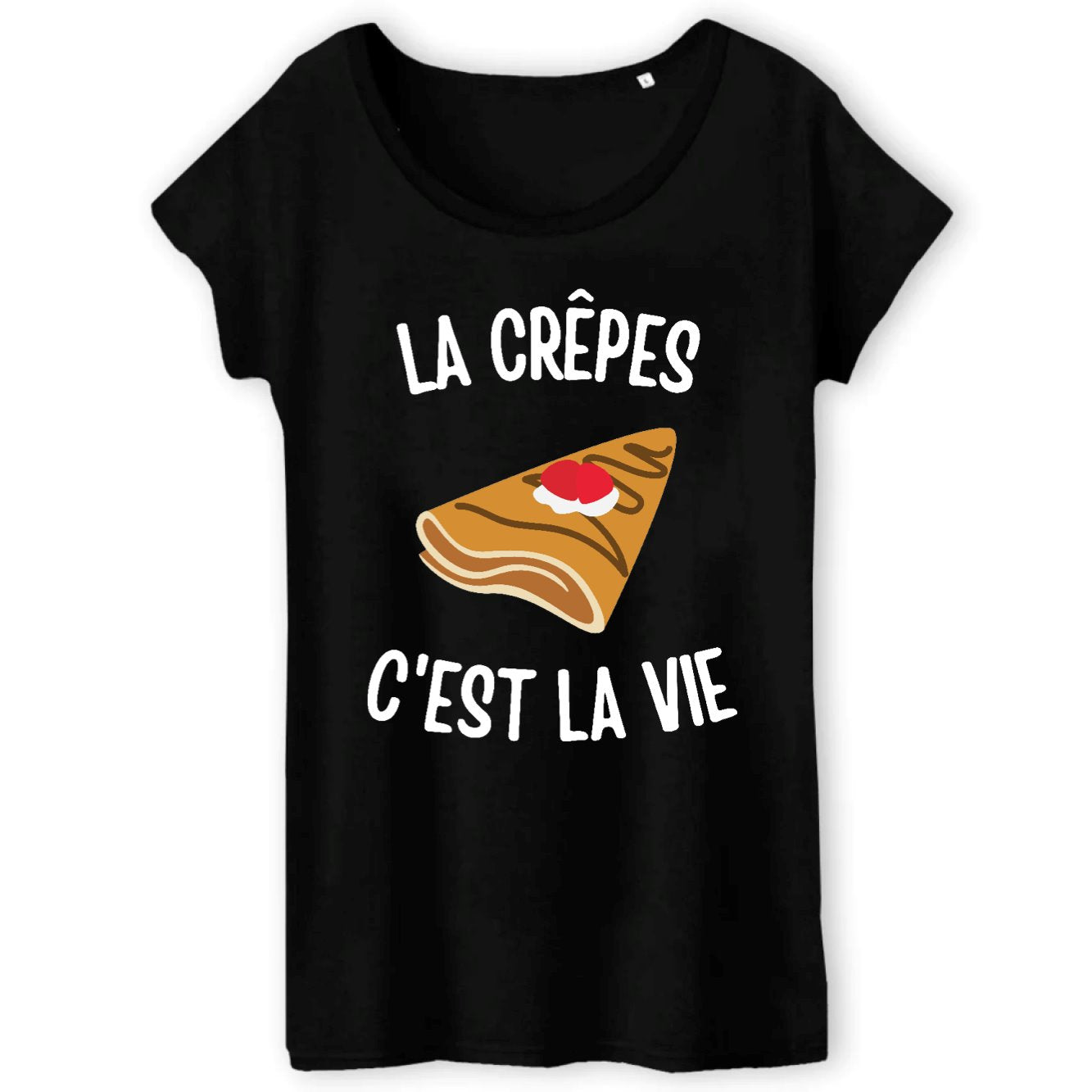 T-Shirt Femme Les crêpes c'est la vie 