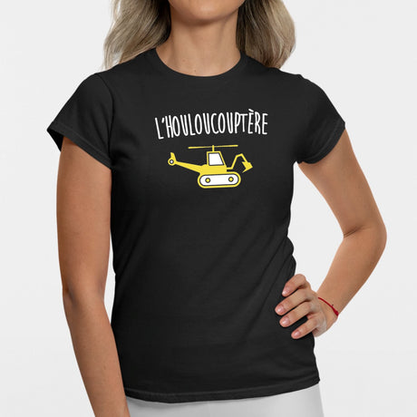 T-Shirt Femme L'houloucoptère Noir