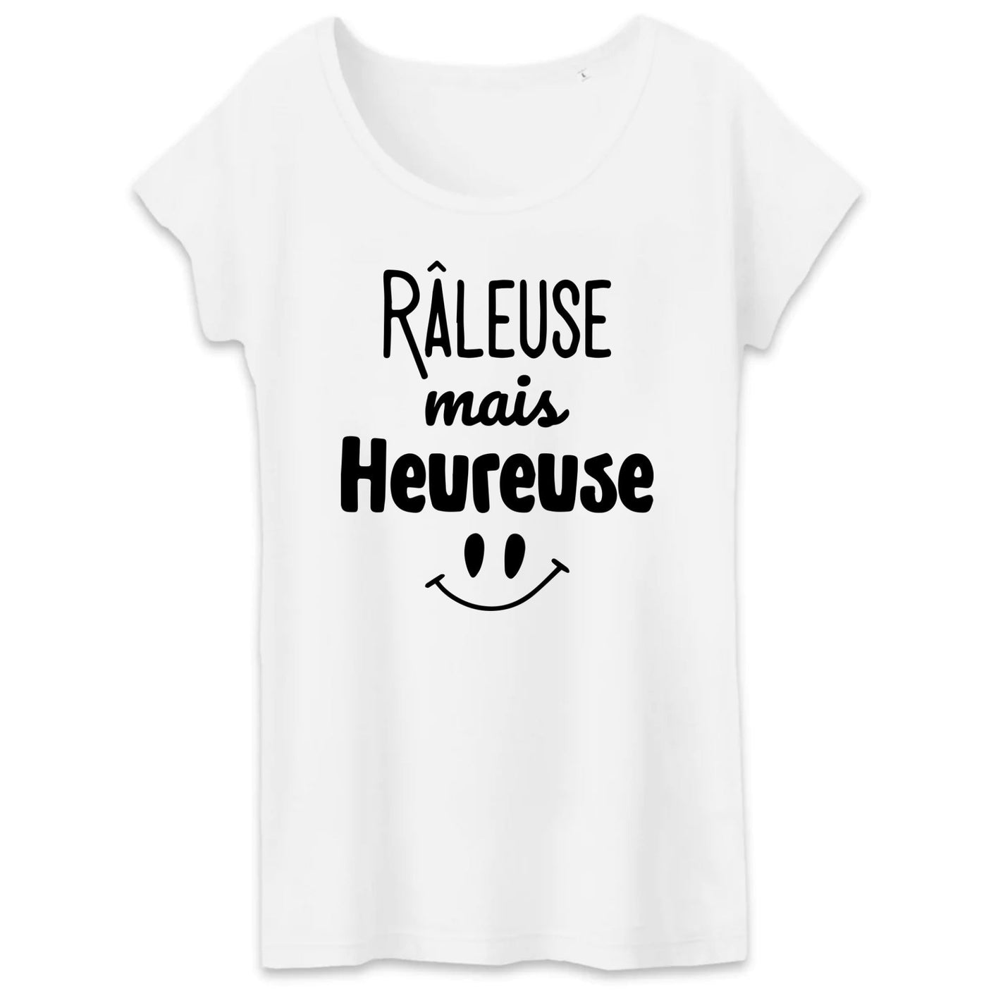 T-Shirt Femme Râleuse mais heureuse 