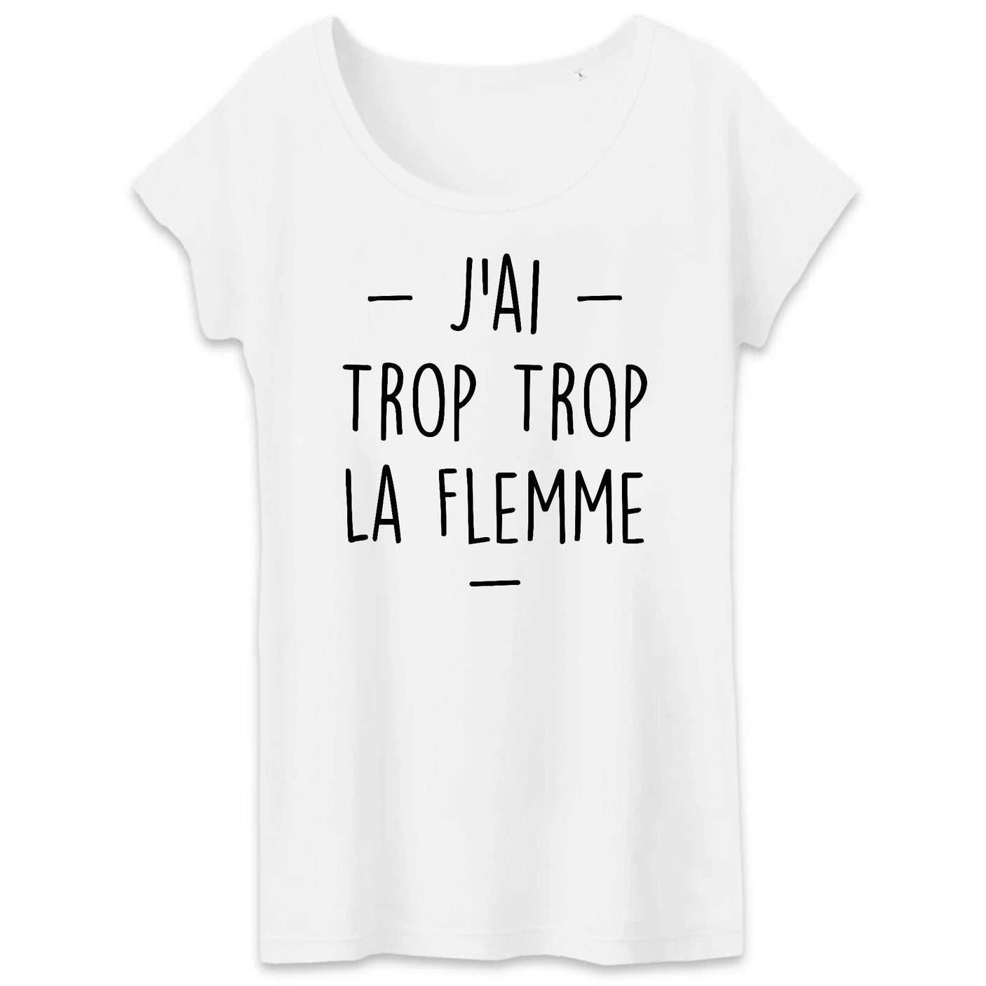 T-Shirt Femme Trop la flemme 