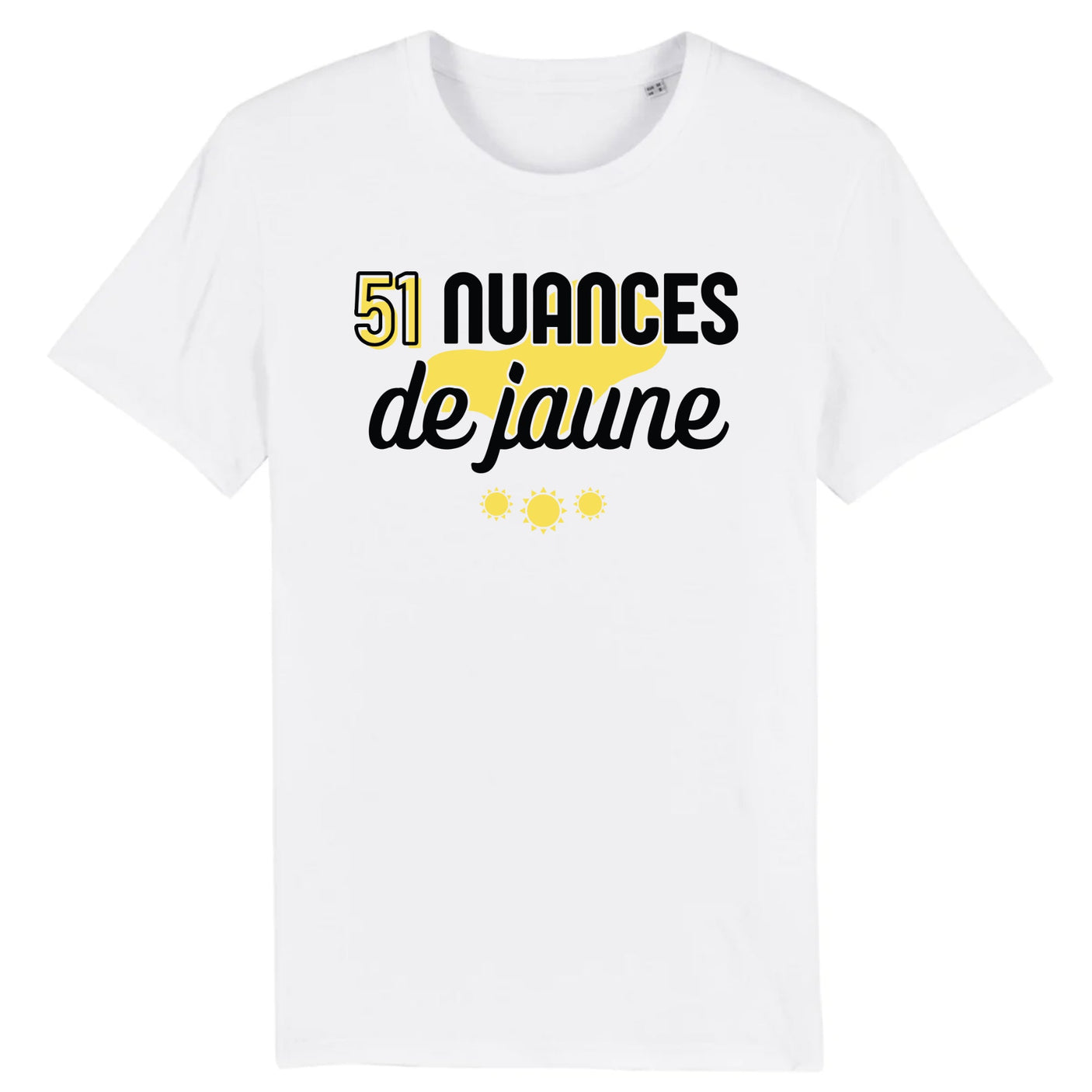 T-Shirt Homme 51 nuances de jaune 