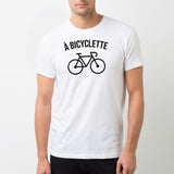 T-Shirt Homme À bicyclette Blanc