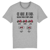 T-Shirt Homme Ce que je fais durant mon temps libre Moto 