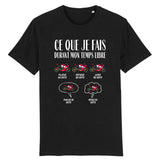 T-Shirt Homme Ce que je fais durant mon temps libre Moto 