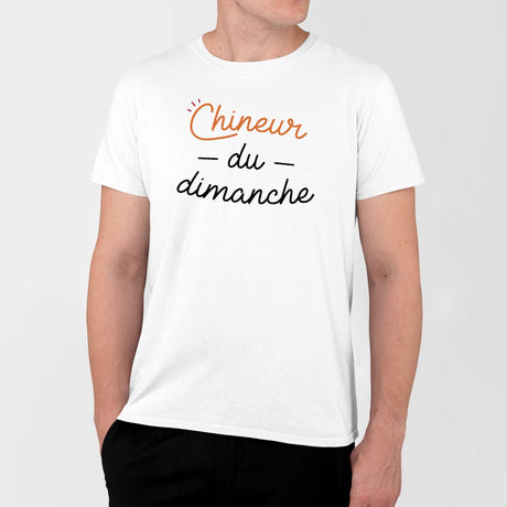 T-Shirt Homme Chineur du dimanche Blanc