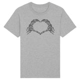 T-Shirt Homme Coeur mains squelette 