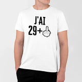 T-Shirt Homme J'ai 30 ans 29 + 1 Blanc