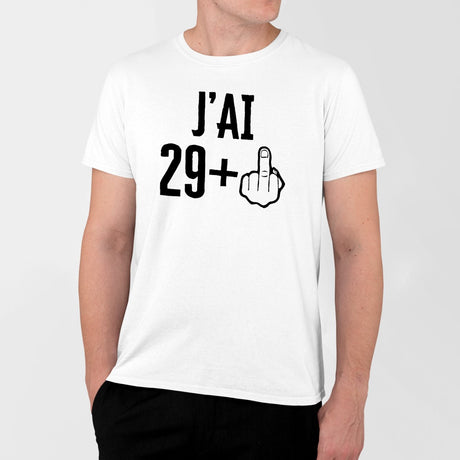 T-Shirt Homme J'ai 30 ans 29 + 1 Blanc