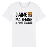 T-Shirt Homme J'aime quand ma femme me prépare un sandwich 