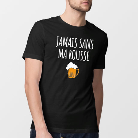 T-Shirt Homme Jamais sans ma rousse Noir