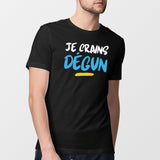 T-Shirt Homme Je crains dégun Noir