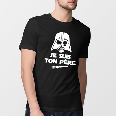 T-Shirt Homme Je suis ton père Noir