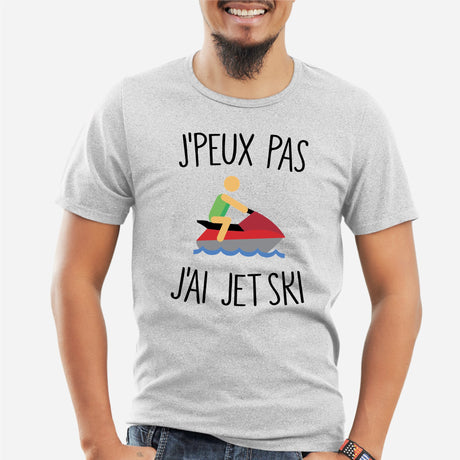 T-Shirt Homme J'peux pas j'ai jet ski Gris