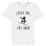 T-Shirt Homme J'peux pas j'ai snow 