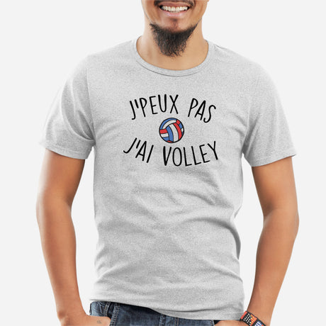 T-Shirt Homme J'peux pas j'ai volley Gris