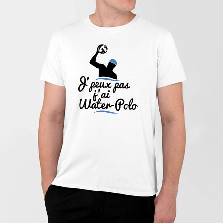 T-Shirt Homme J'peux pas j'ai water-polo Blanc