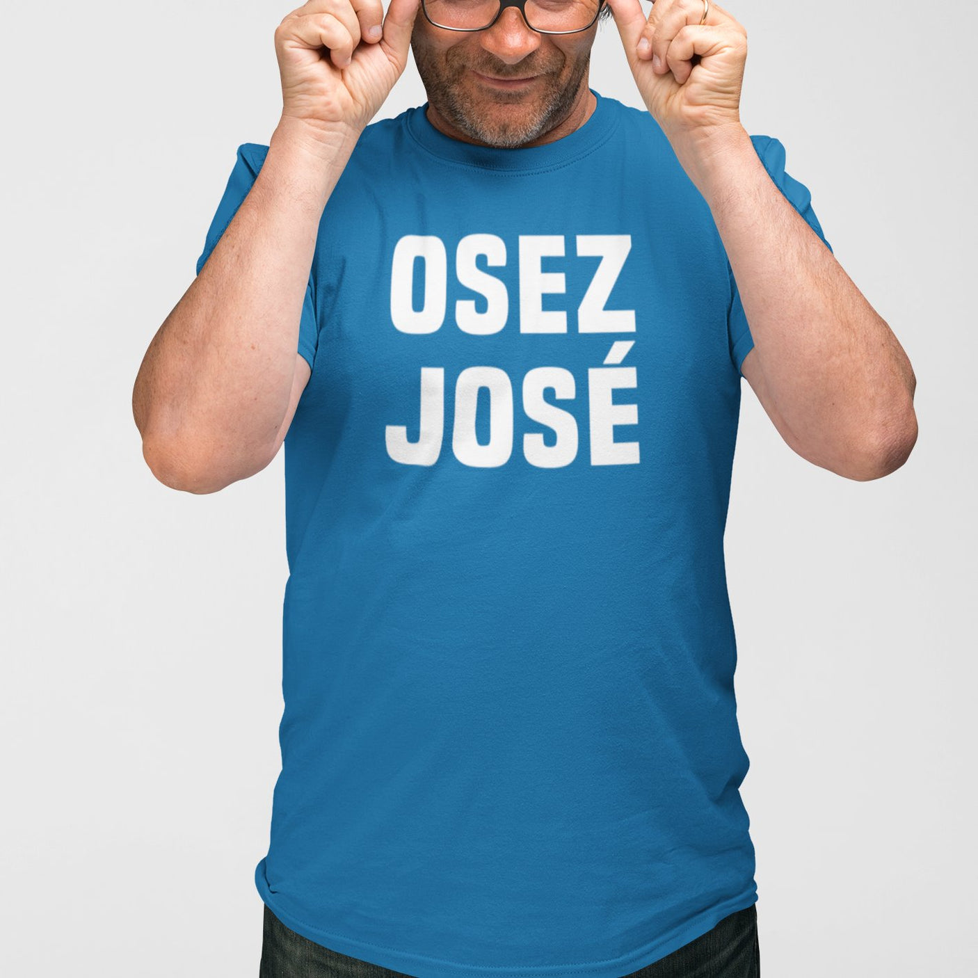 T-Shirt Homme Osez José Bleu