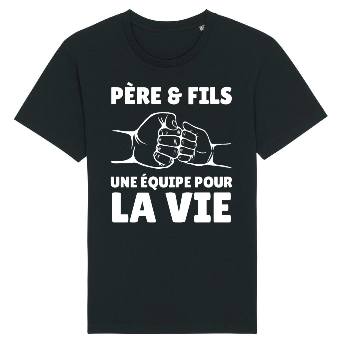 T-Shirt Homme Père et fils une équipe pour la vie 