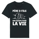 T-Shirt Homme Père et fils une équipe pour la vie 