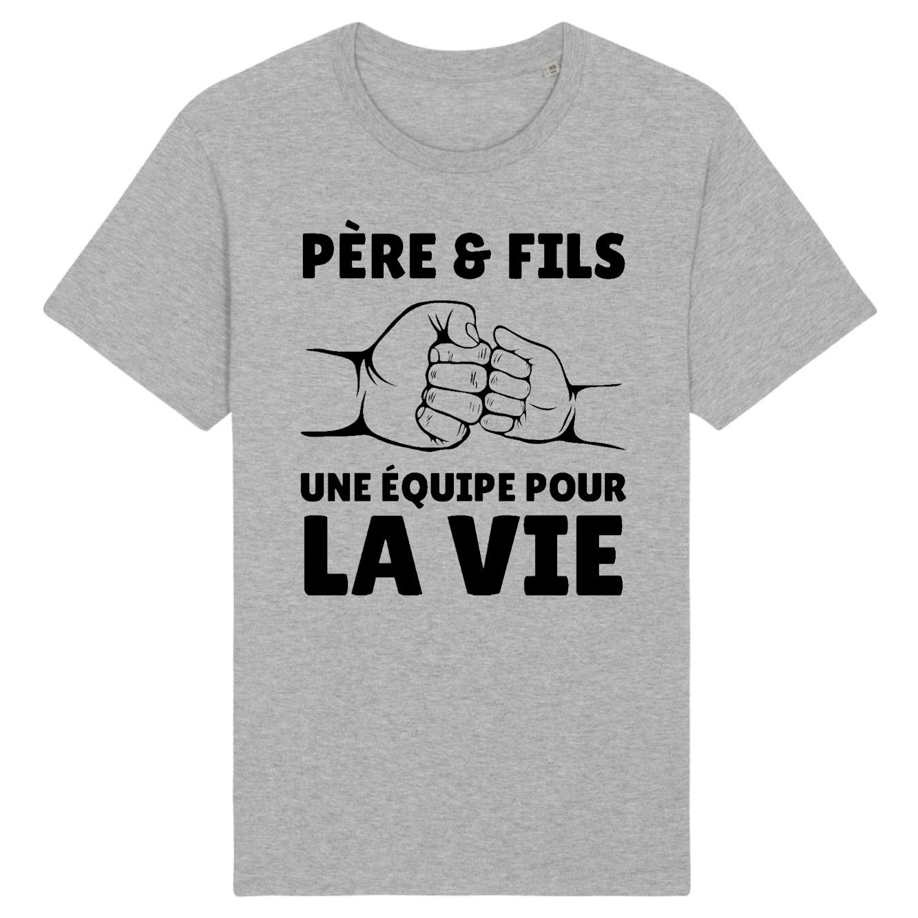 T-Shirt Homme Père et fils une équipe pour la vie 