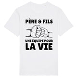 T-Shirt Homme Père et fils une équipe pour la vie 