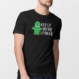 T-Shirt Homme Qui s'y frotte s'y pique Noir