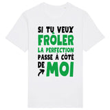 T-Shirt Homme Si tu veux frôler la perfection passe à côté de moi 