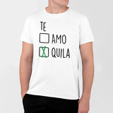 T-Shirt Homme Te amo tequila Blanc