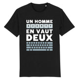 T-Shirt Homme Un homme AZERTY en vaut deux 