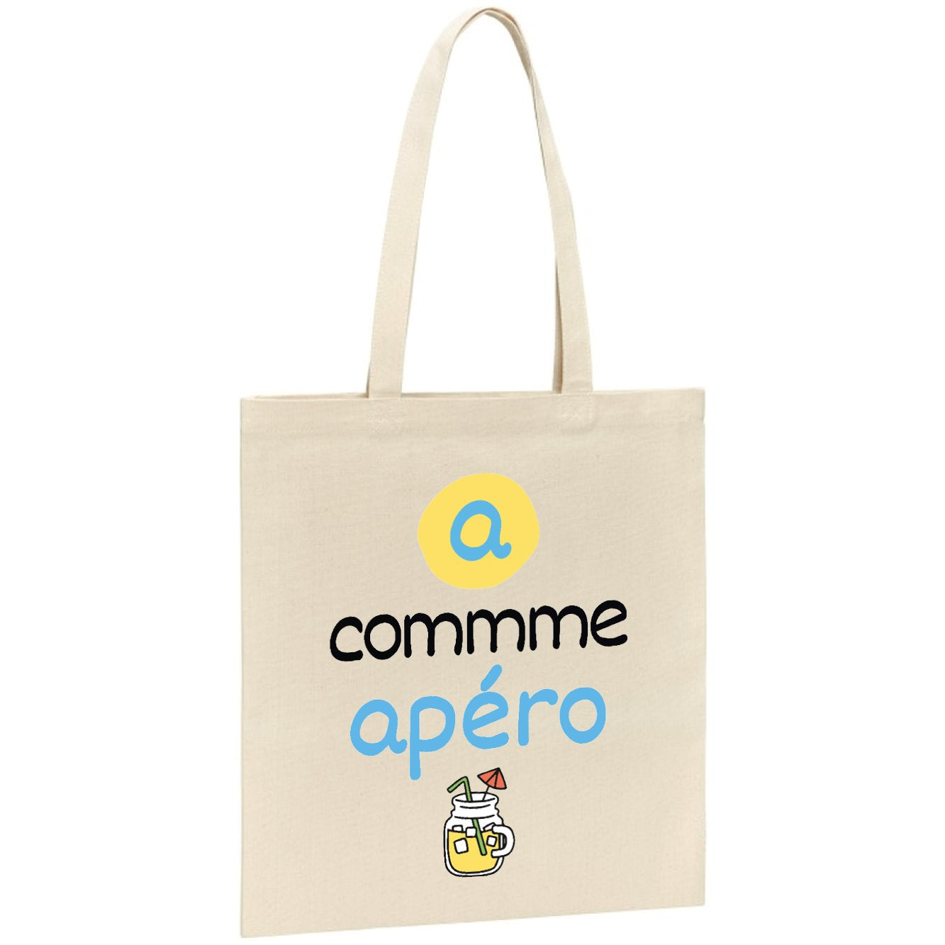 Tote bag A comme apéro 