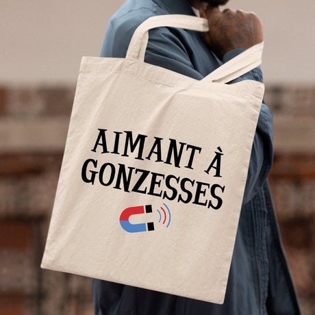 Tote bag Aimant à gonzesses Beige