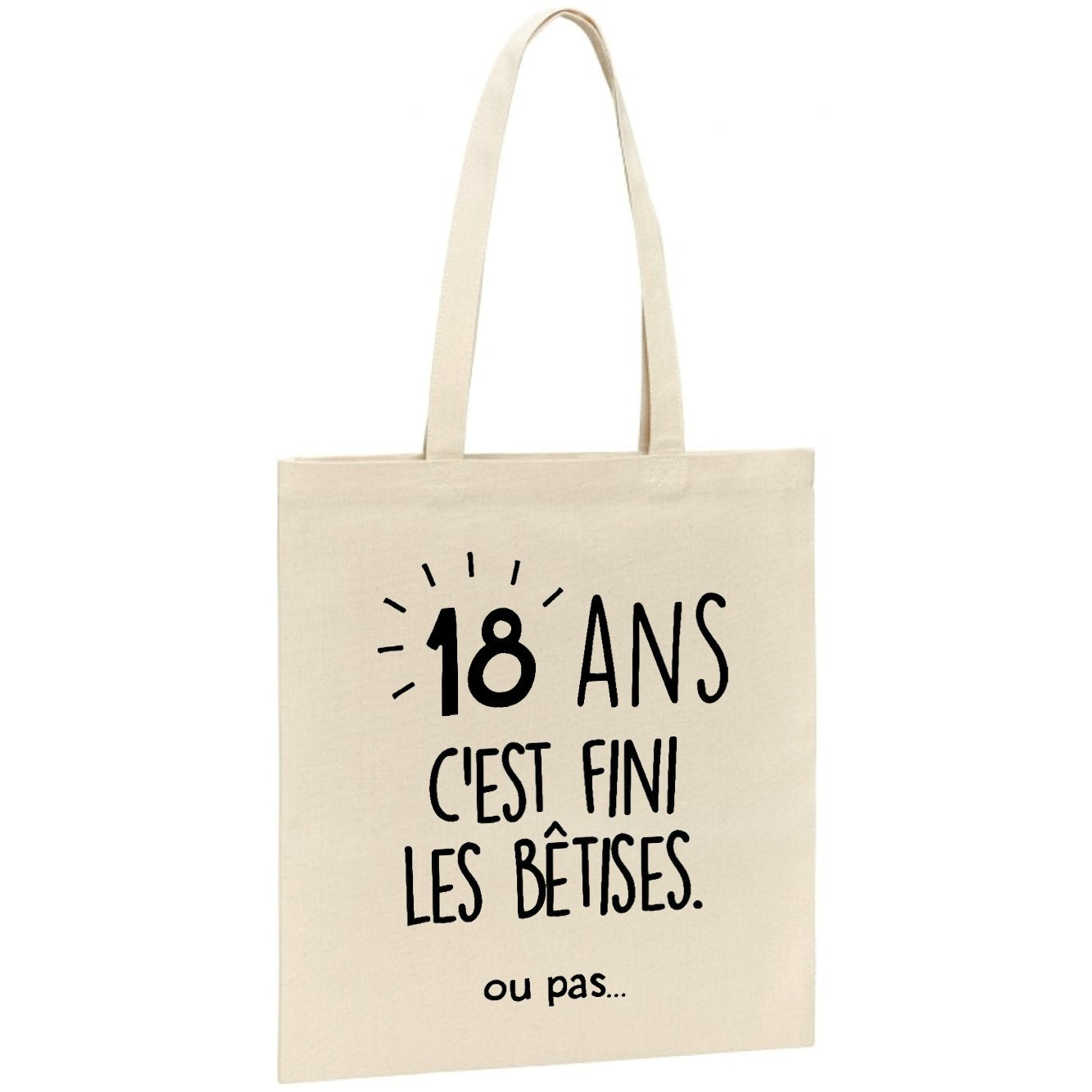 Tote bag Anniversaire 18 ans 