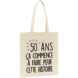 Tote bag Anniversaire 50 ans 