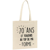 Tote bag Anniversaire 70 ans 