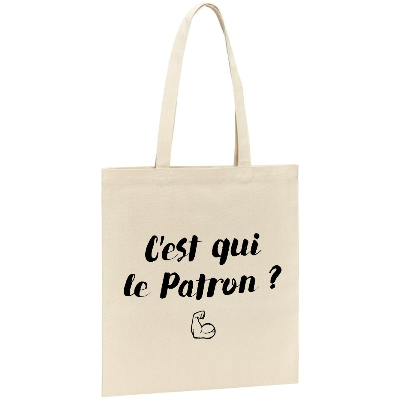 Tote bag C'est qui le patron 