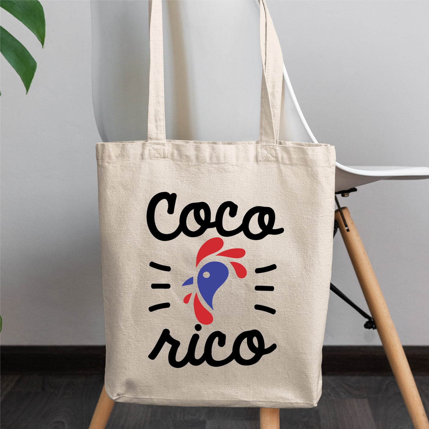 Tote bag Cocorico Blanc