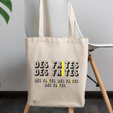 Tote bag Des frites des frites Beige