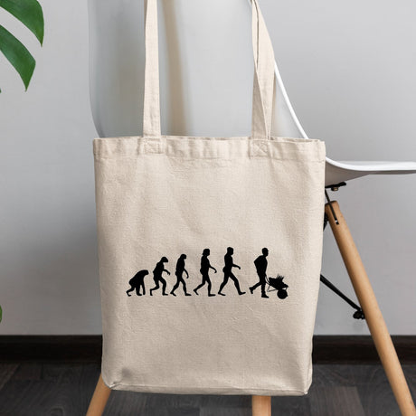 Tote bag Évolution jardinage Beige