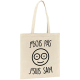 Tote bag J'bois pas j'suis Sam 