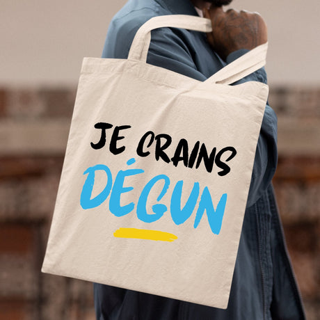 Tote bag Je crains dégun Beige