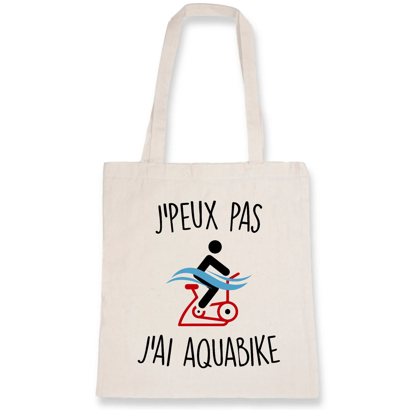 Tote bag J'peux pas j'ai aquabike 