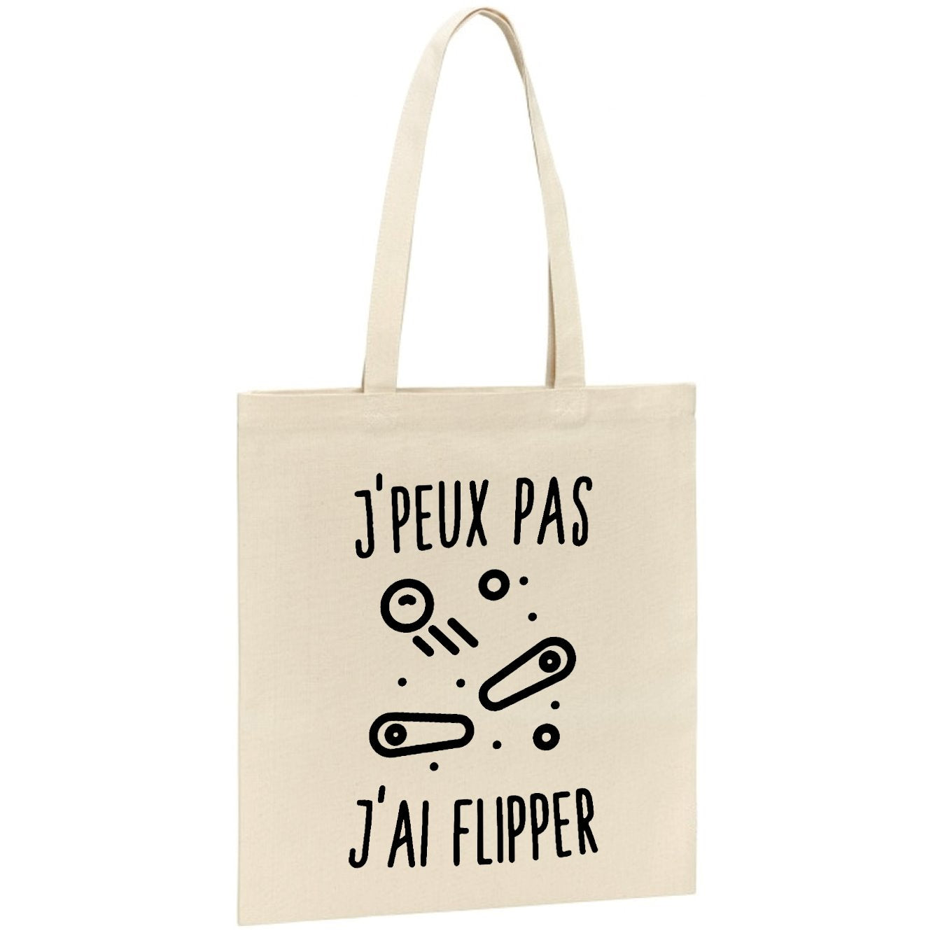 Tote bag J'peux pas j'ai flipper 