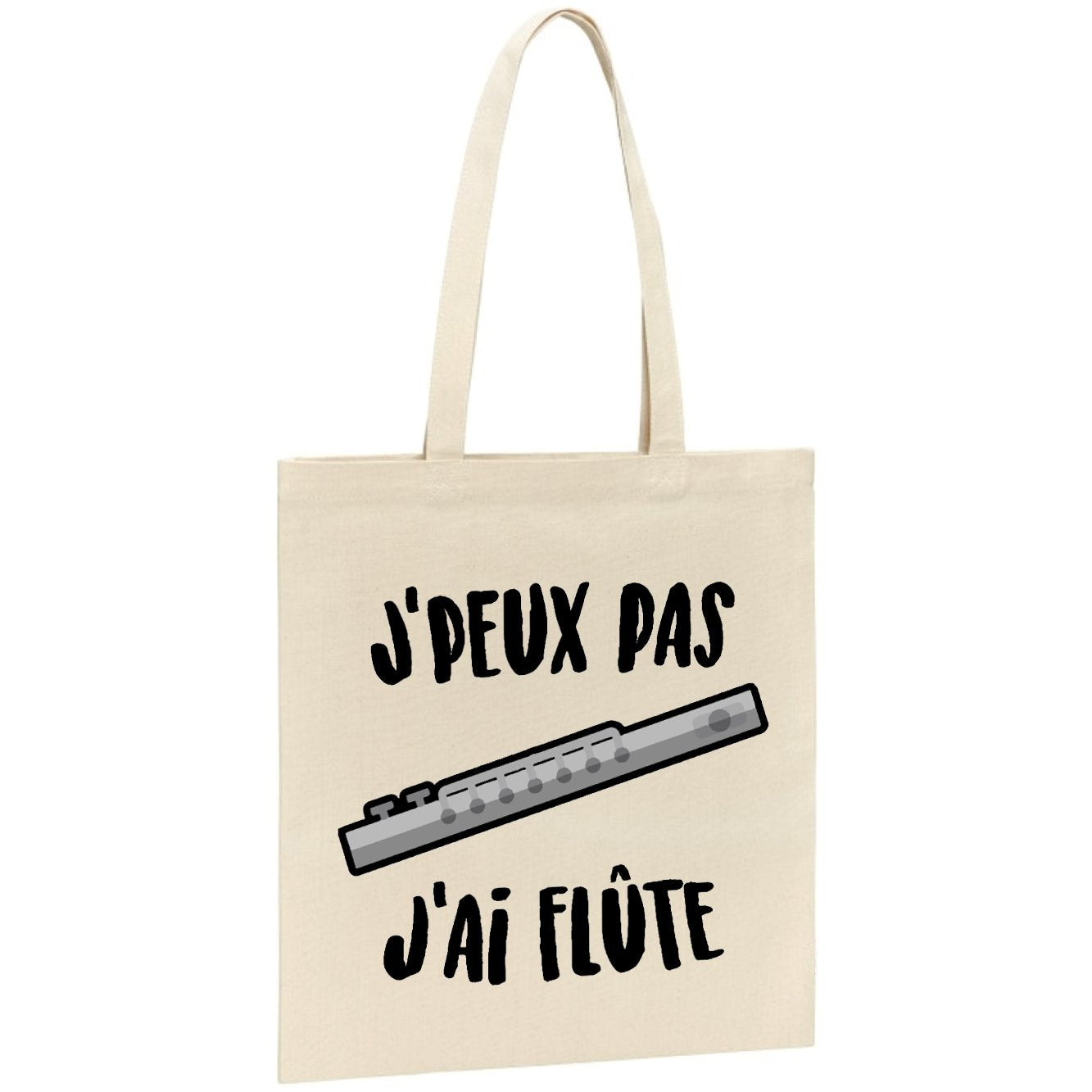 Tote bag J'peux pas j'ai flûte 