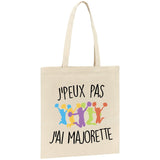 Tote bag J'peux pas j'ai majorette 