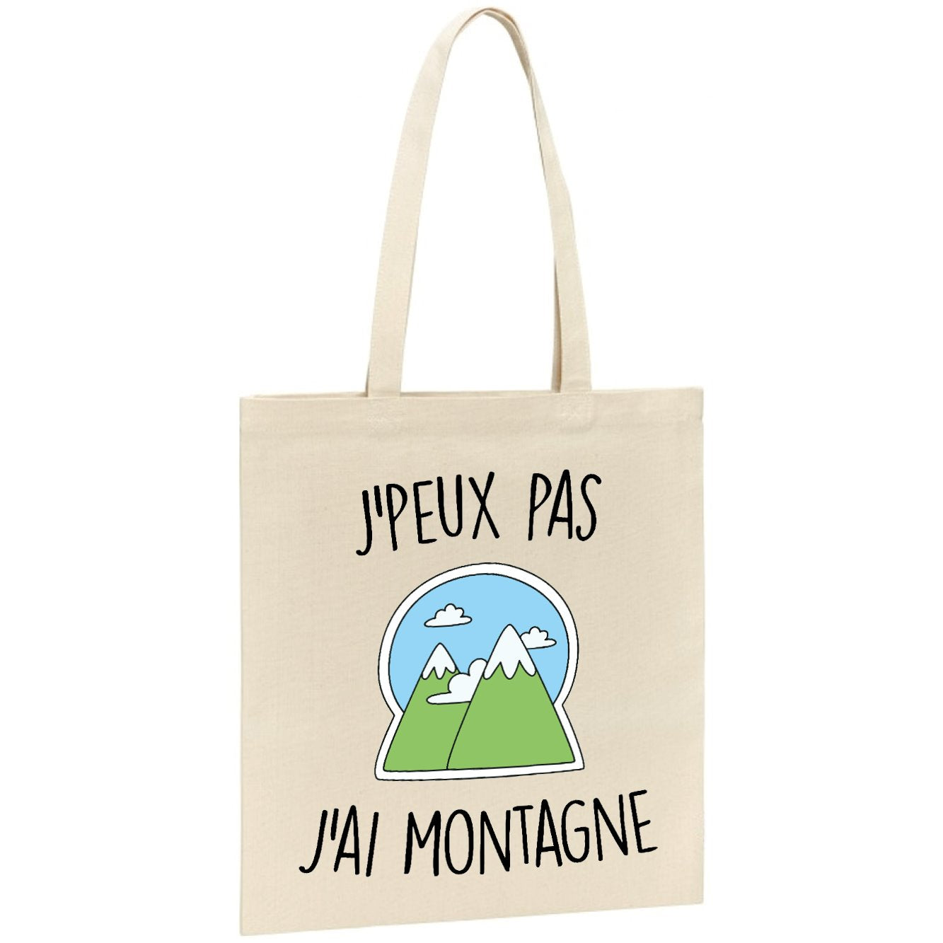 Tote bag J'peux pas j'ai montagne 